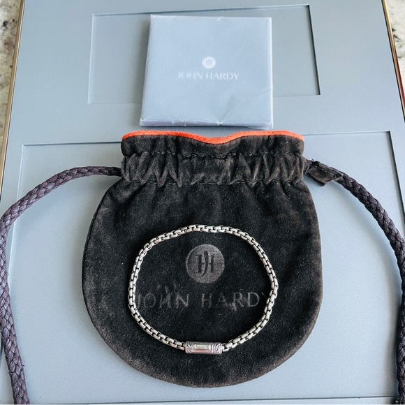 🎉Sold🎉 John Hardy Box Chain Sterling Silver Men’s Bracelet - Picture 2 of 6